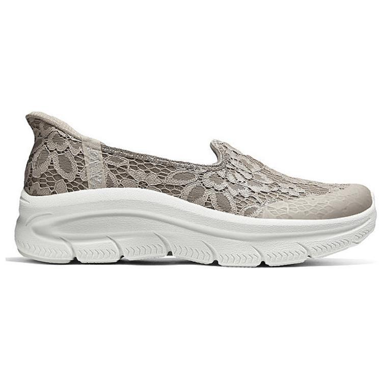 Skechers Modern DLux Comfortable Breathable Casual Shoes Women Casual Shoes Gray Brown 158858-TPE