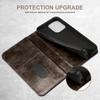 iPhone 16 Pro Max & Samsung S25 Ultra Leather Flip Case with Card Slot and Magnetic Closure