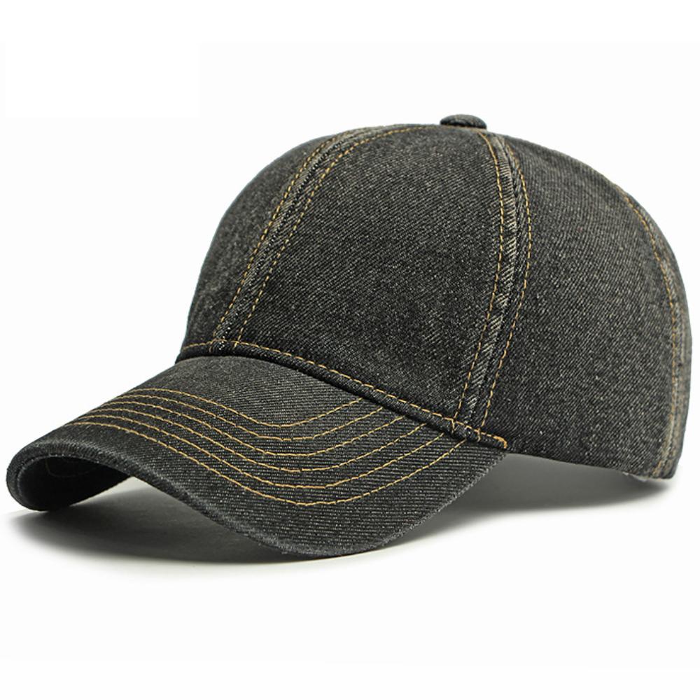 Ht4751 Baseball Hat Spring Summer Denim Caps For Men Women 6 Panels Snapback Cap Wash Cotton Male Female Adjustable Baseball Cap