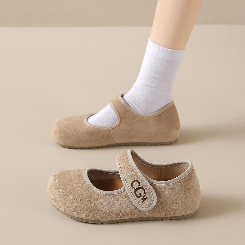 Fashion CRLAYDK Vintage Women's Casual Loafers Slip On Flat Shoes Comfort Penny Cute Ladies Walking Office Suede Leather Moccasins