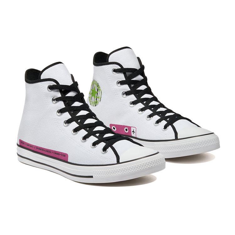 Converse Chuck Taylor All Star High Dramatic Nights - White Unisex Sneakers Black Bold-Wasabi 170851F