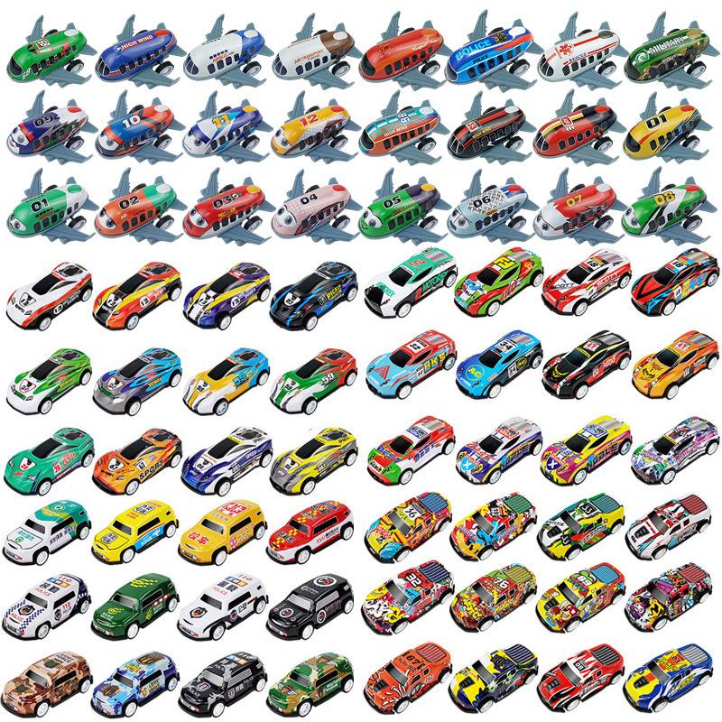 1Pcs Boys Sliding Inertia Pull Back Vehicle Toy Alloy Diecast Car Mini Cars Model Toys Birthday Gift For Kid Toddler