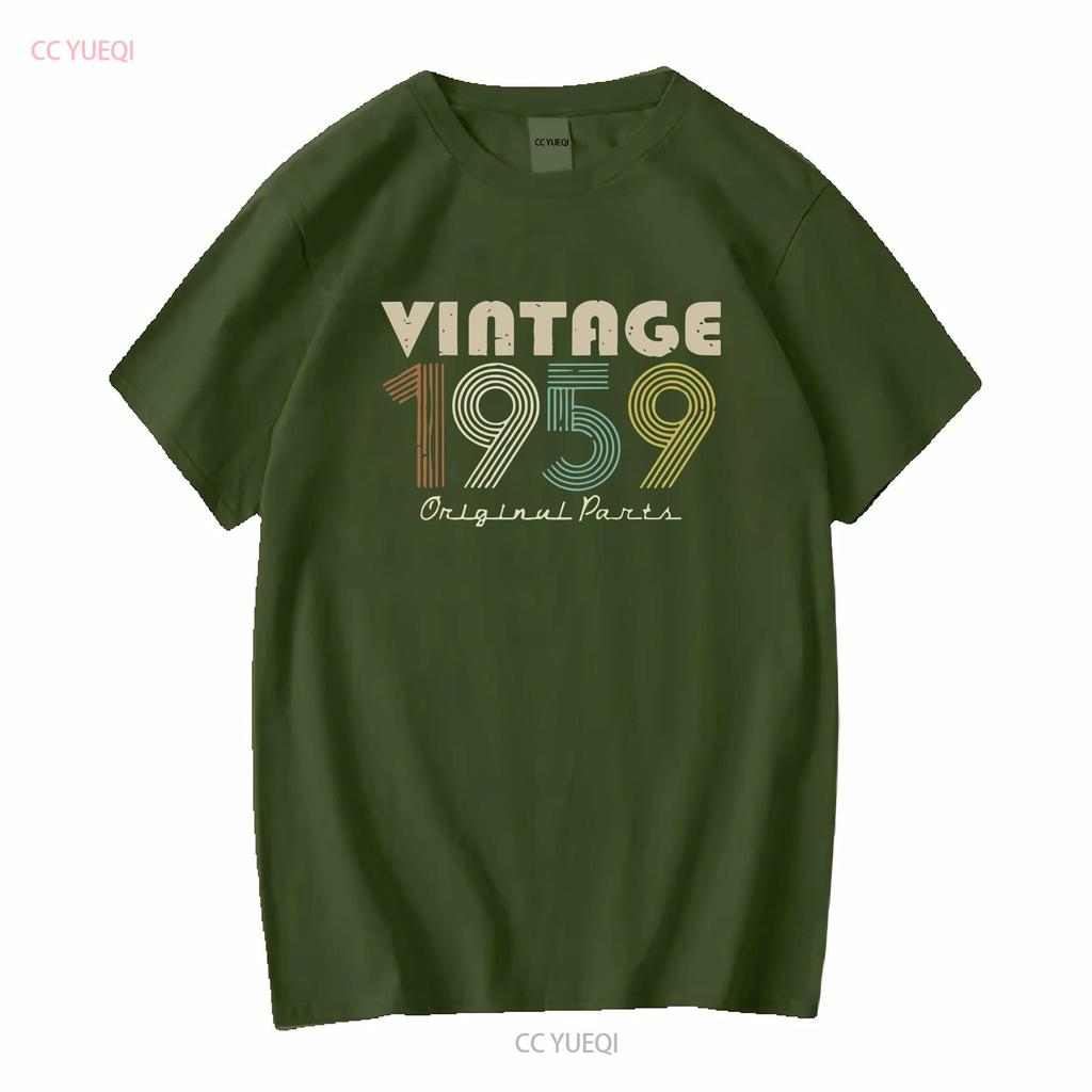 Vintage Original 1959 Birthday S Premium T Shirt vintage Washed fashion Top For Everyday Wear Stylish homme Stretched Versatile