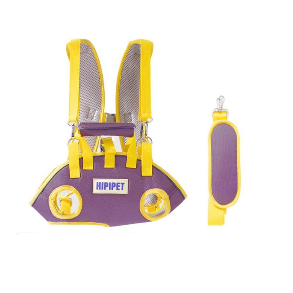 Adjustable Strap Dog Lift Harness Breathable Horizontal Hugging Backpack  Medium and Large Size