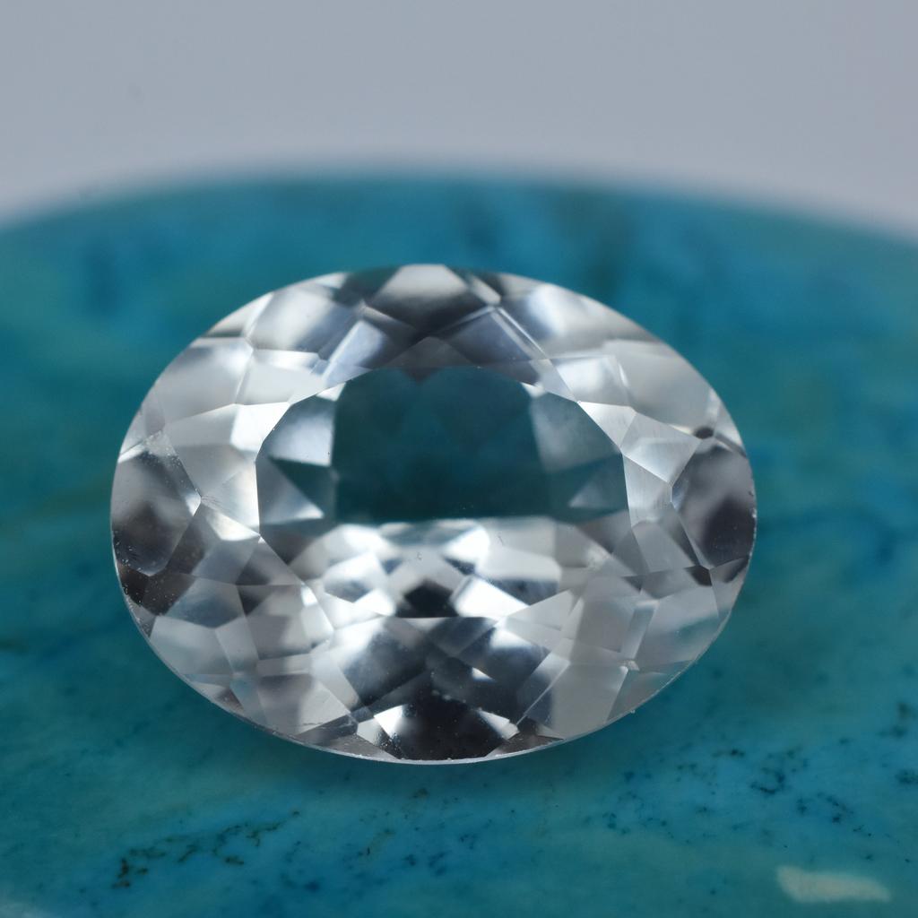 Natural White Sapphire Loose Gemstone 5.30 Ct Oval Cut Earring-Ring September Birthday Birthstone