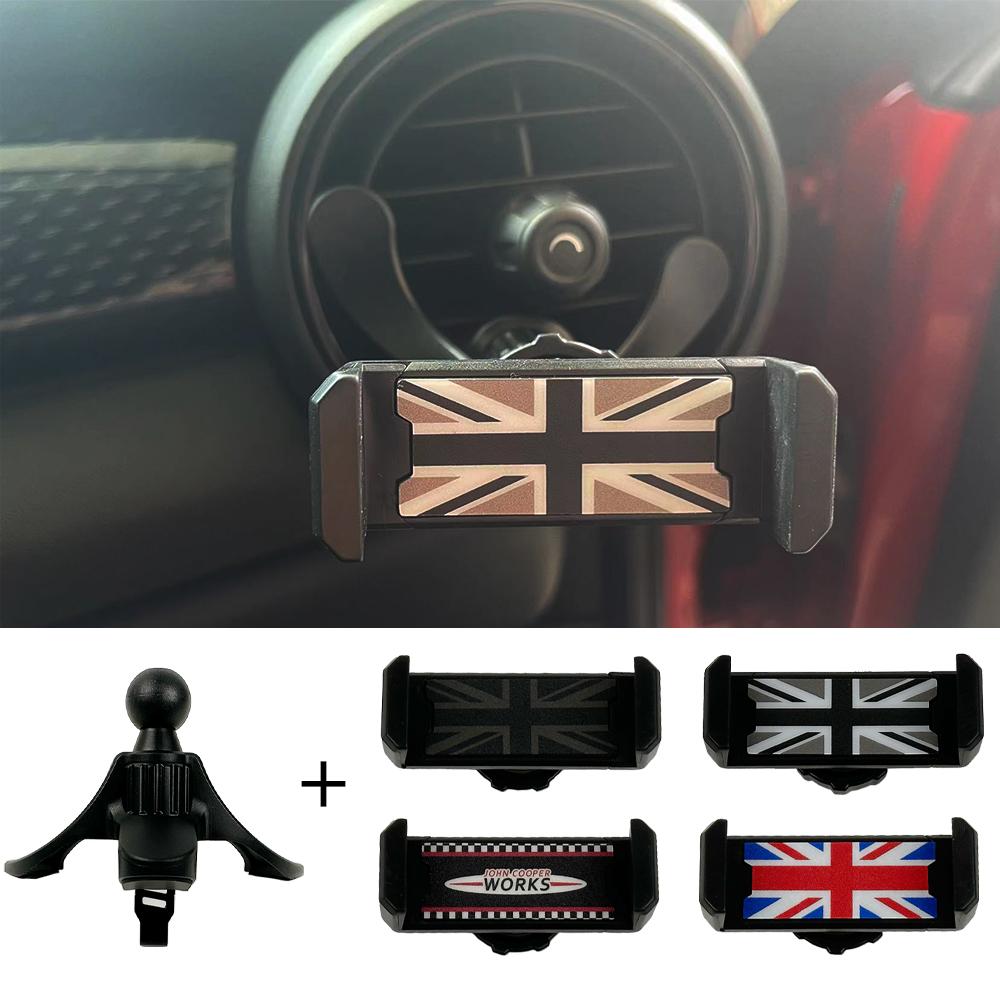 Universal para Mini R55 R56 R57 R60 R61 R58 R59 Clubman Countryman Suporte de telefone para carro Acessórios para montagem de telefone na saída de ar
