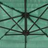 Green Sun Umbrella with Steel Pole 324 X 324 X 247 Cm