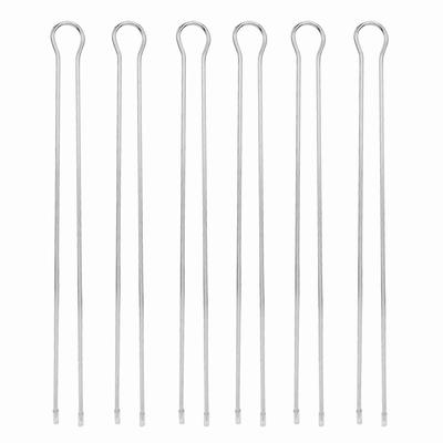 6Pcs Metal BBQ Grilling Fork Sticks Skewer BBQ Grill Set Outdoor Picnic Camping Barbecue