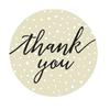 500Pcs Roll 8 Different Design Thank You Lable Round Thank You Stickers