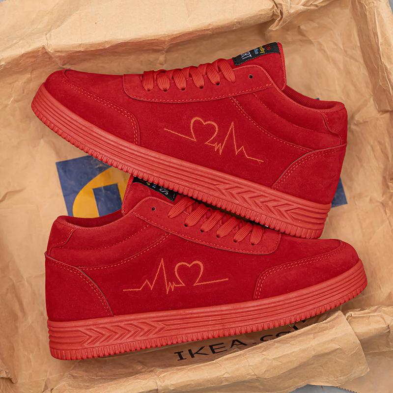 Couple Sneakers Men Women Lover Flat Casual Outdoor Trendy Walking Shoes Lace-up Comfortable Wear-resisting Skate Shoes for Men