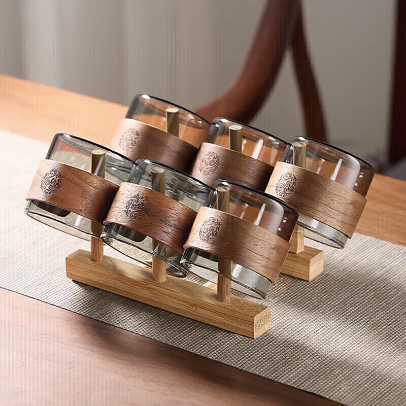Набор жаропрочных стеклянных чашек для чая Ba Qian Xing