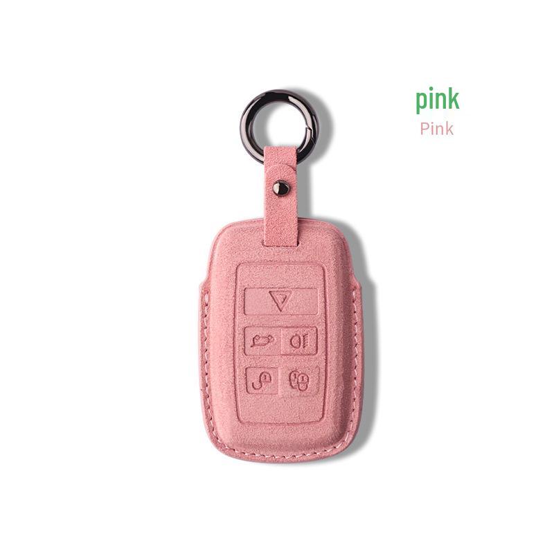 Nubuck Leather Key Case for Range Rover Models (Sport, Evoque, Defender, Discovery Sport, Velar, Freelander)