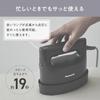 Panasonic Clothes Steamer 360° Powerful Steam 3 Level Temperature Control 2WAY Deodorizing Sterilization Calm Black NI-FS790-K