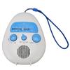 AM/FM Radio with Built-in Speaker, Portable Bathroom Radio, Battery-Operated, Dustproof and Waterproof, Compact, for Bath and Bathroom Use