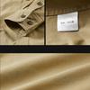 Vintage Men's 100% Cotton Shirt Safari Style Multi-pocket Lapel Top Spring Autumn Long Sleeve Youth Loose Shirts Plus Size M-6XL