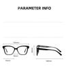 0 -0.5 -0.75 To -6.0  Anti Blue Rays Oval Prescription Spectacles With Cylinder Vintage Spring Hinge Short-Sight Eyewear