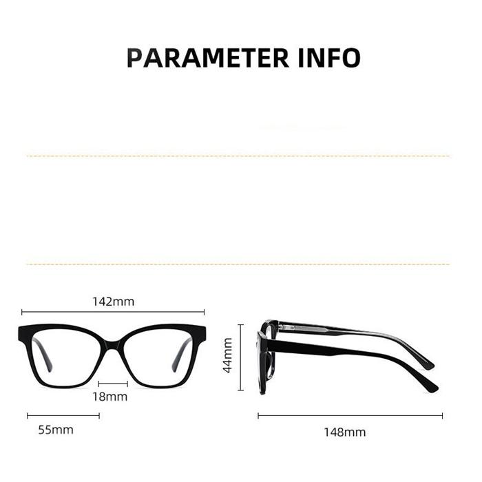 0 -0.5 -0.75 To -6.0  Anti Blue Rays Oval Prescription Spectacles With Cylinder Vintage Spring Hinge Short-Sight Eyewear