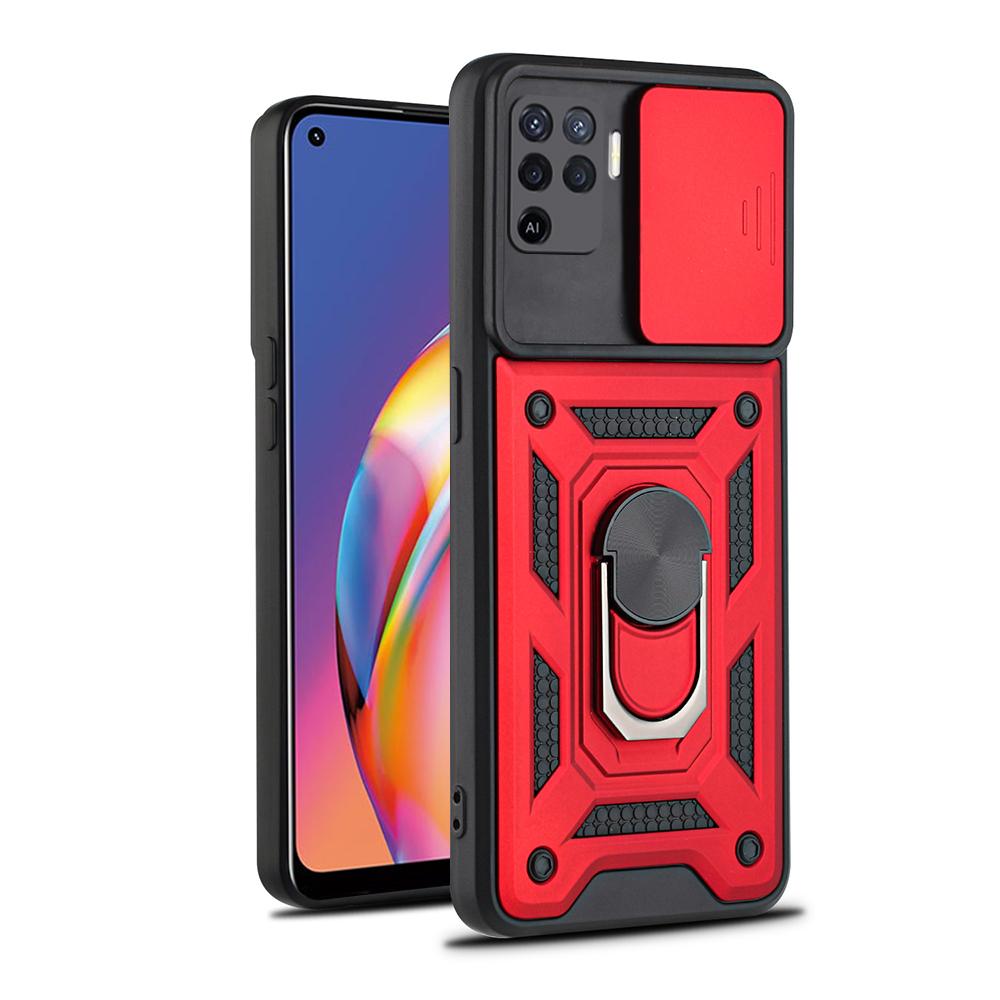

Чехол Armor Metal для Oppo Reno5 Lite 5 6 5G F Finger Ring Holder Stand Cover Fundas для Reno4 Reno 4 Lite 5F Push Pull Coque Reno 4 Lite
