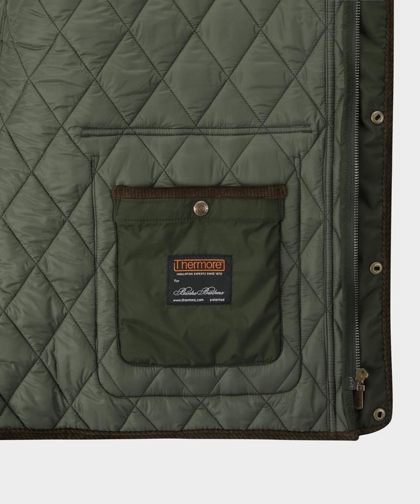 Brooks Brothers Quilted Jumper (Olive) (Bbopmbf402)
