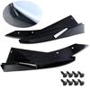 Pair Universal Car Rear Bumper Spoiler Lip Carbon Fiber Wing Trim Protection Anti-crash Diffuser Side Skirt Wrap Angle Splitter
