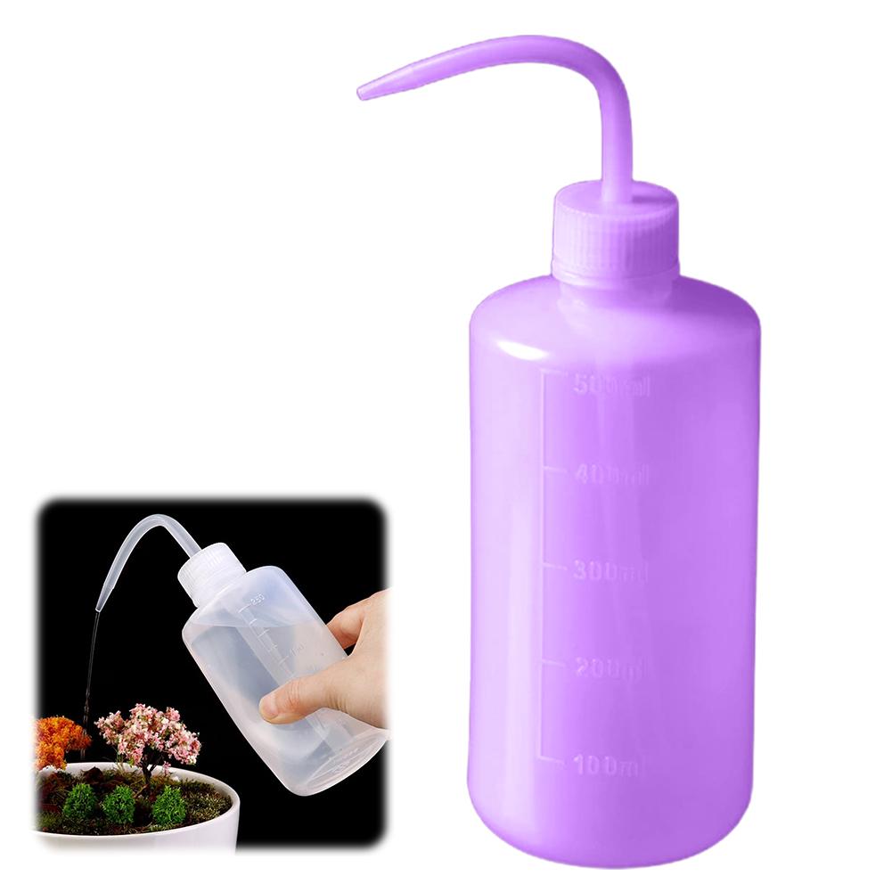

500mL Squeeze Watering Bottle for Curved Beak Pouring Kettle with Mini Gardening Hand Tool Set for Indoor Plants фиолетовый