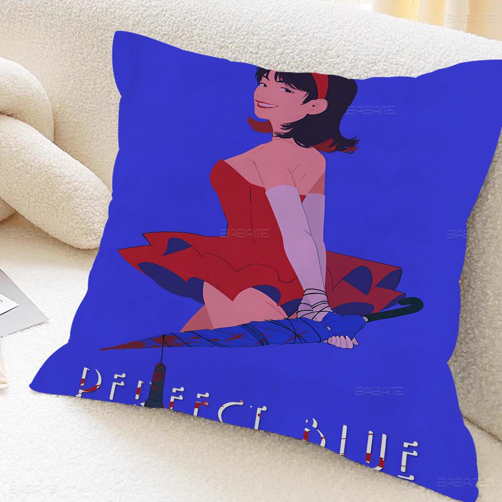 Japan Anime Perfecta Blue Pillow Cover For Bedroom Room And Living Room Sofa Decorative Cushion Cover
