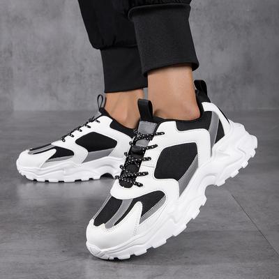 Scarpe sportive da uomo Scarpe da ginnastica traspiranti con plateau antiscivolo Scarpe da passeggio con suola spessa per uomo