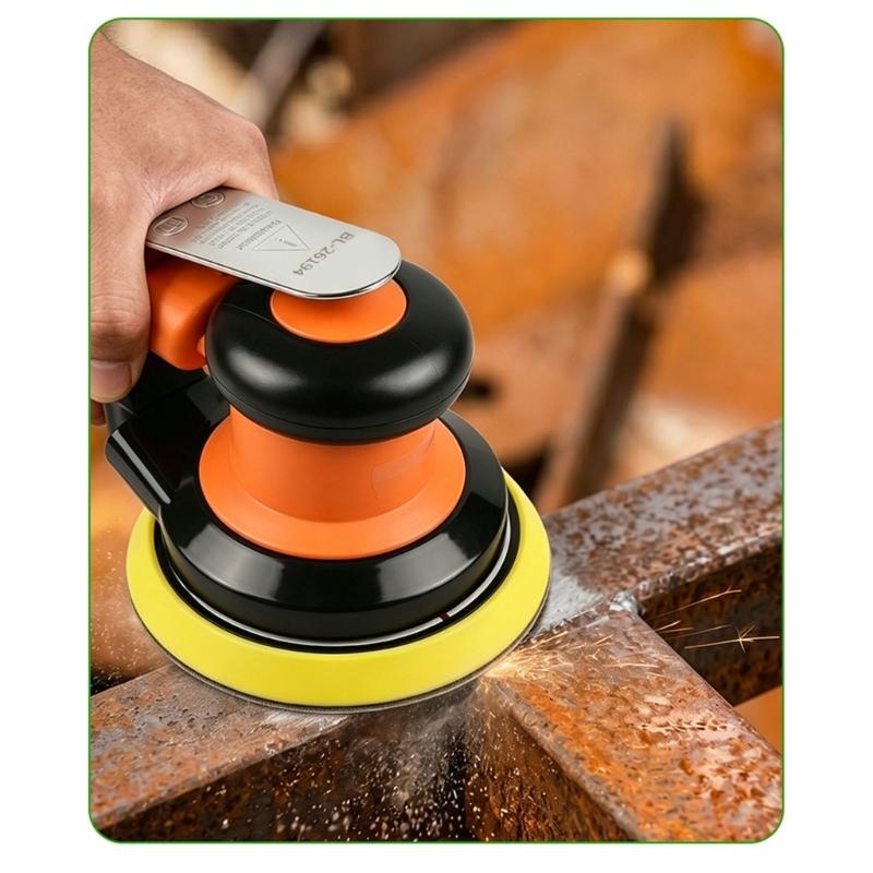 10Pcs 5Inch Hook Loop Sandpaper Sanding Discs For Angle Grinder 6 Holes for Dust Extraction Dry Wet Sanding