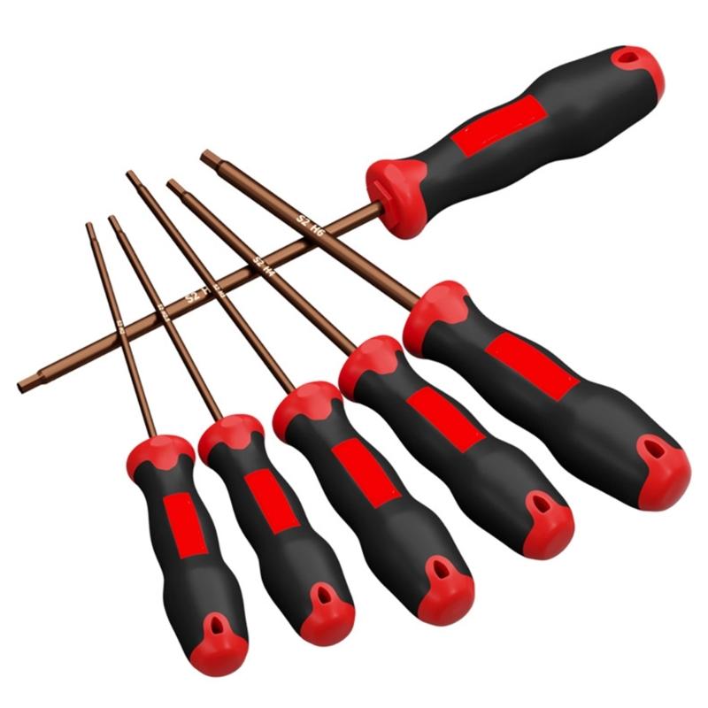 Multiple Size Professional Magnetic Hexagonal Screwdriver With Ergonomic Grip And Storage Hole Fit for Home Workshop Use