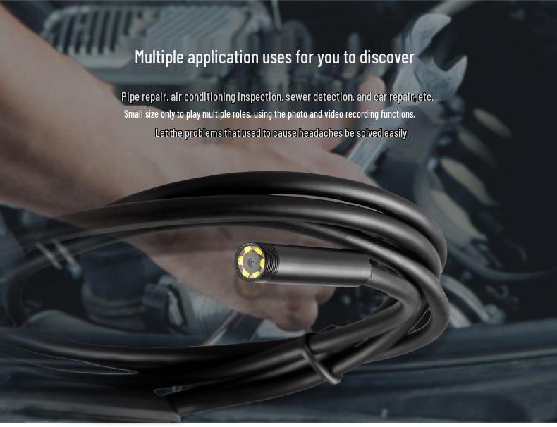 8mm 200W HD Type-C Android Endoscope for Automotive, Dental, and Air Conditioning Ducts