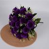 18 Heads Real Happy Flower Mini 10 Colors Natural Simulated Rose Photography Photo Gift Rose Flowers Decorative Home Decorative