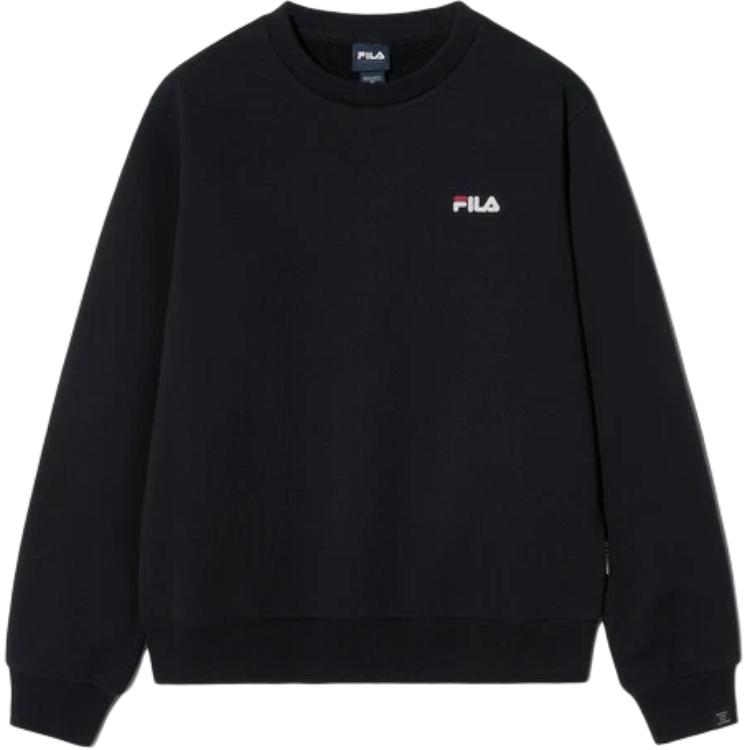 FILA Sweatshirts Unisex Black Crew Neck Moderate FS2POH1101UBLK 105