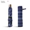 Paradise Umbrella Plaid Umbrella for Men and Women, Extra Large, Heavy Rain Resistant, Special for Three People, Folding Sun Protection Umbrella