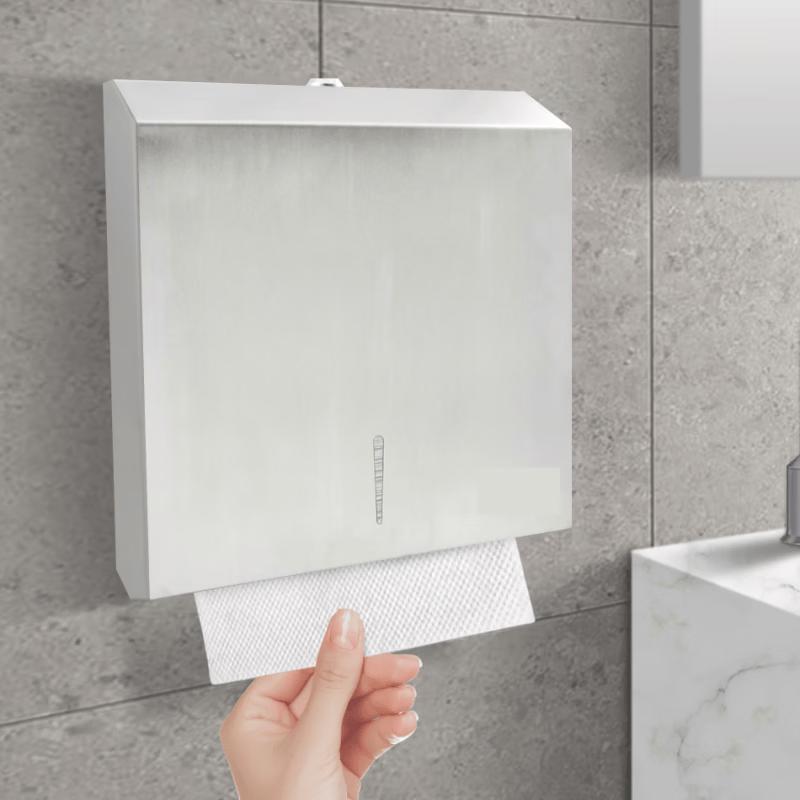 

MDNG Stainless Steel Tabletop Tissue Holder with Storage Shelf