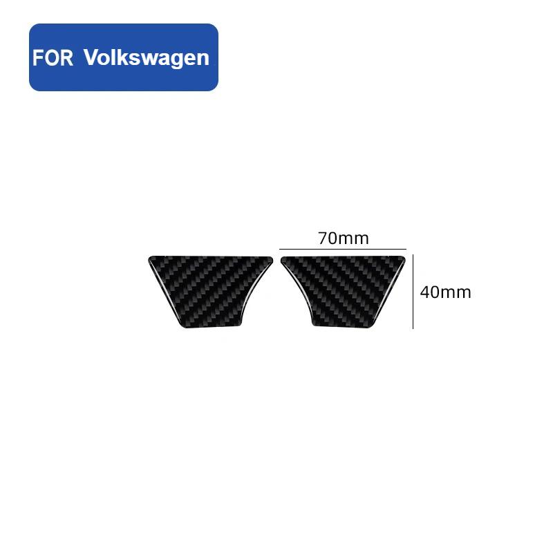2PCS Real Carbon Fiber Car Inner Door Handle Bowl Panel Decorative Sticker For Volkswagen Beetle 2012-2019 Interior Accessories