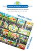 Kids Play Mat City Road Buildings Parking Map Game Scene Map With Traffic Sign