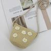 2024 Women's Mini Cartoon & Straw Flower Messenger Bags - Cute Beach Accessory