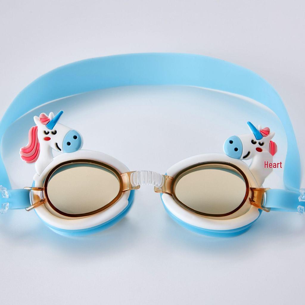 Unicorn Anti-Fog Kids' Swim Goggles with Adjustable Cartoon Strap