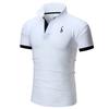 10 Colori Qualità di Marca Cotone Polo Uomo Ricamo Polo Camicia Giraffa Uomo Casual Patchwork Top Maschili