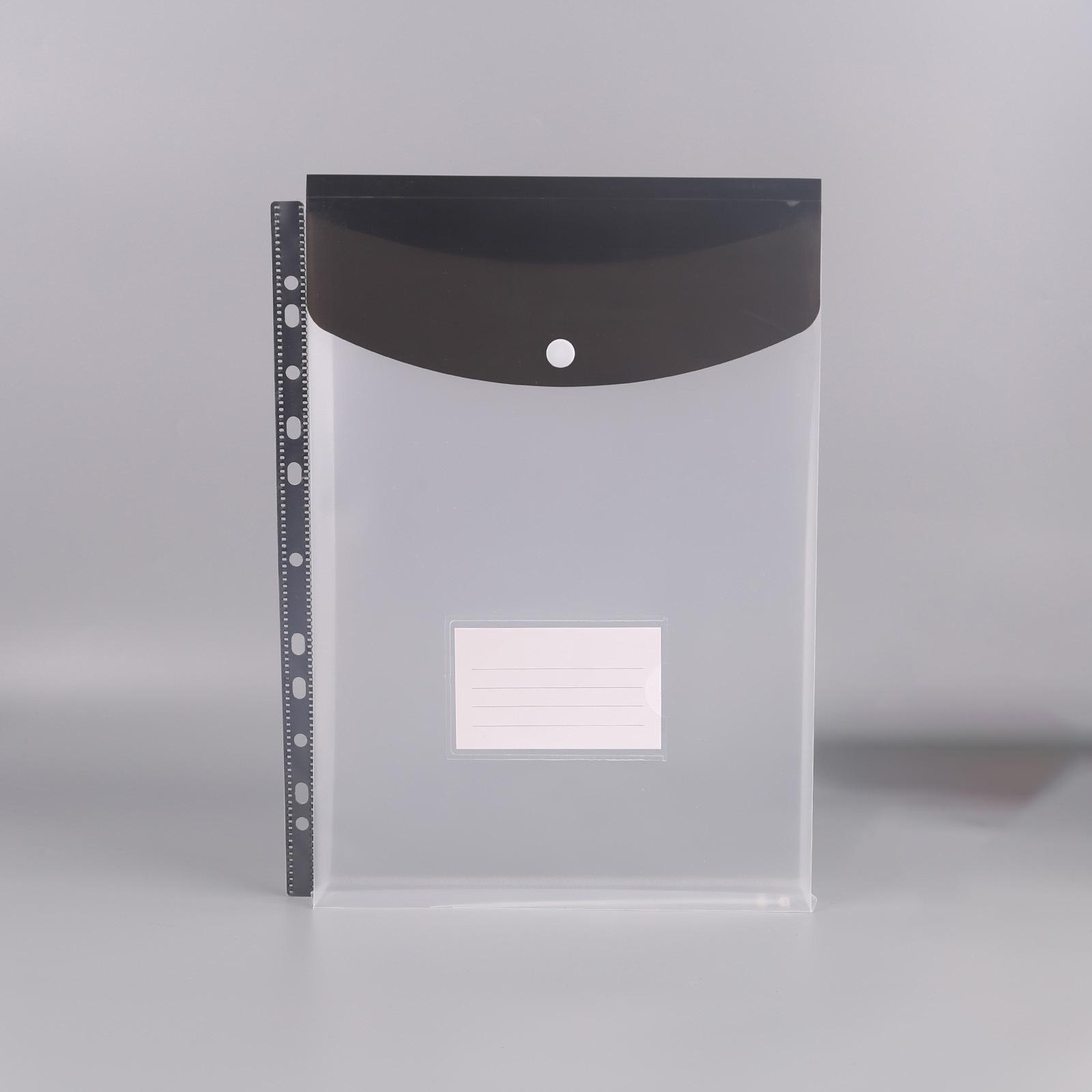 

Прозора кольорова папка-конверт формату А4 для зберігання студентських документів з візитницею