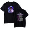 Dei V Los Flavorz USA Tour 2025 Merch Short Sleeve Tshirt Unisex Fashion Crew Neck Top