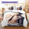 M Pokora Pattern Bedding,Quilt Set Quilt Cover Pillowcase Home Birthday Gift (1 * duvet cover + 2 * pillowcase, without core)