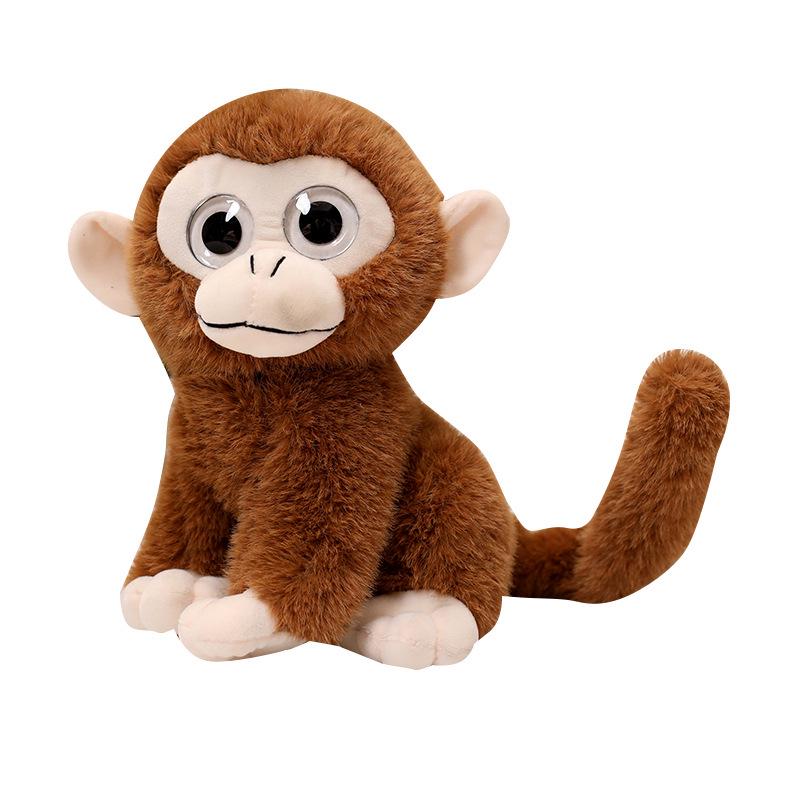Golden Snub-Nosed Monkey Plush Toy - Cute Big-Eyed Doll