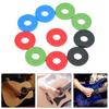 40PCS Rubber Material Guitar Strap Locks Black, Red, Green, Blue Bass Guitar Accessory  Bass Guitar