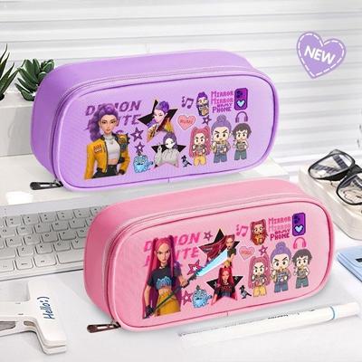 Children's Kpop Witch Hunt Group Pencil Case, Large-capacity Stationery Box, Multi-functional Campus Pencil Case for Students