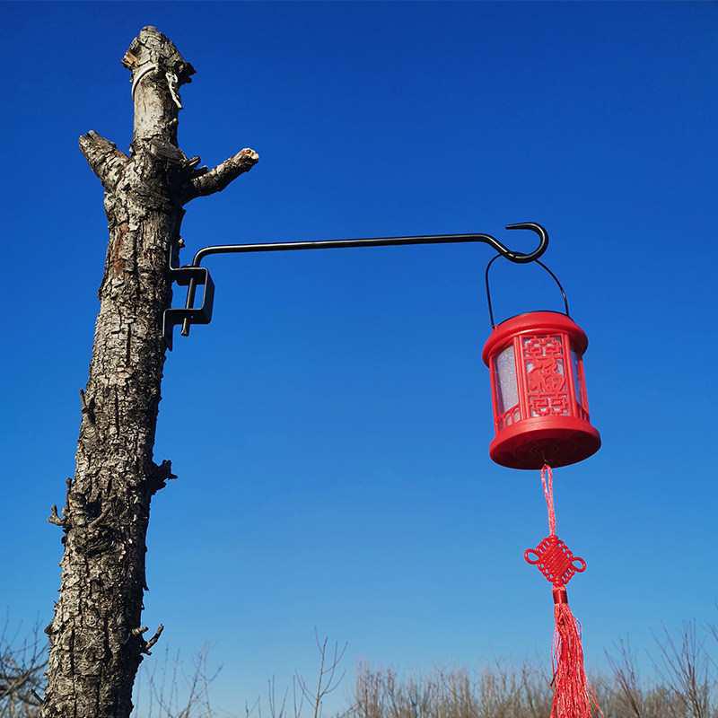 Rotatable Detachable Wall-Mounted Lantern and Basket Hooks: Garden Balcony Pot Hangers
