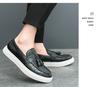 2024 Plus Size Tassel Leather Loafers - European & American Fashion Slip-Ons for Men
