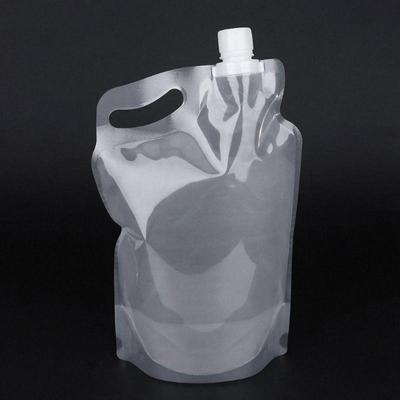 Borsa per l'acqua pieghevole trasparente portatile da 2 litri per campeggio, escursionismo, ciclismo, contenitore per acqua potabile, sport, intrattenimento