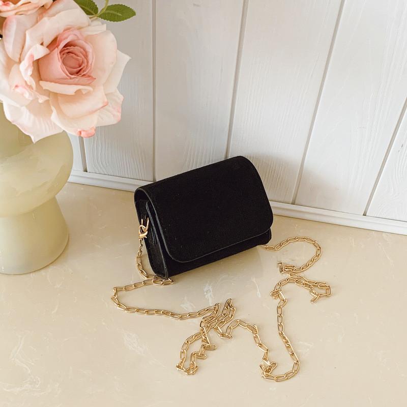 Urban Minimalist Pu Small Square Bag With Chain Strap For Daily Use