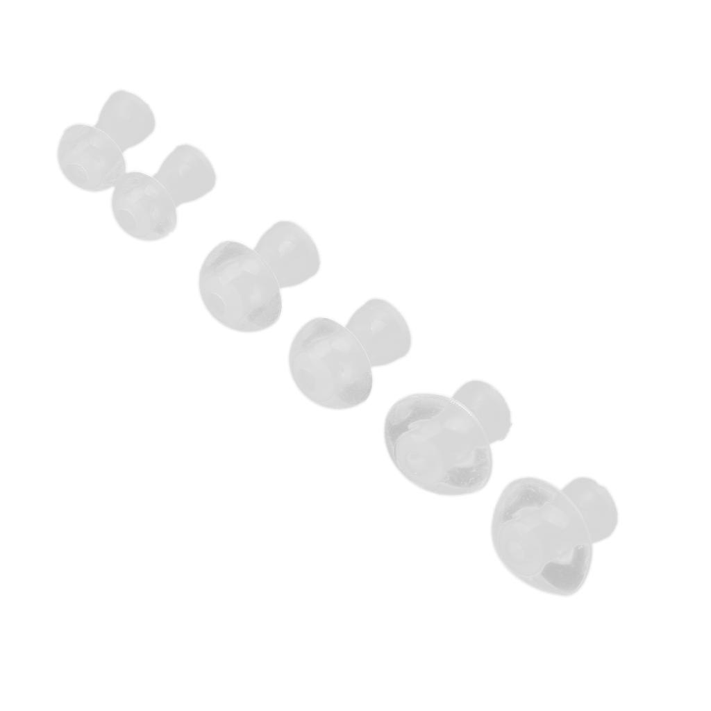 6pcs Hearing Aid Ear Tips Earplug Silicone Hearing Aids Buds Domes Ear Replacements